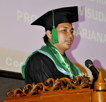 Sidang Senat Terbuka Wisuda VI Universitas Bangka Belitung tahun 2011
