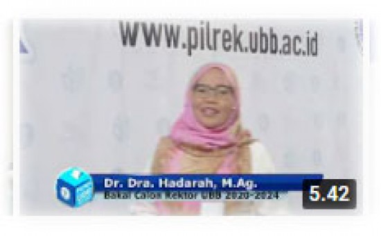Video Dr Dra Hadarah, M Ag